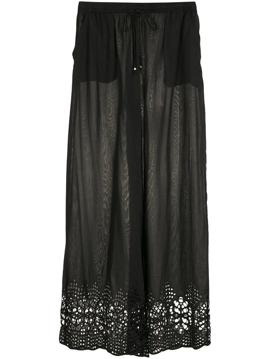 Broderie-Anglaise Palazzo Pants