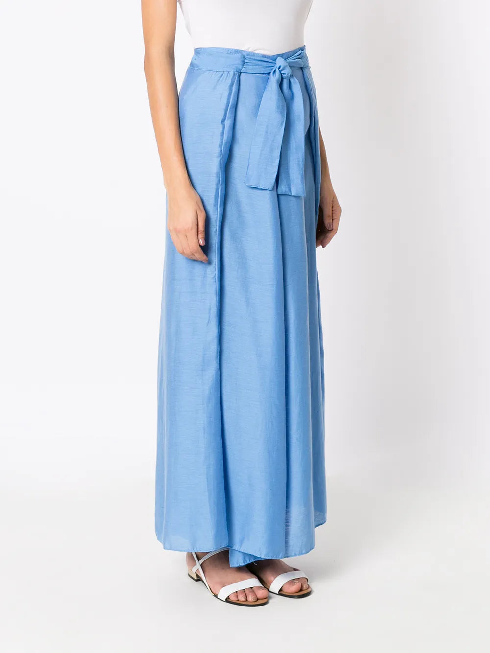 Box-Pleat Palazzo Pants