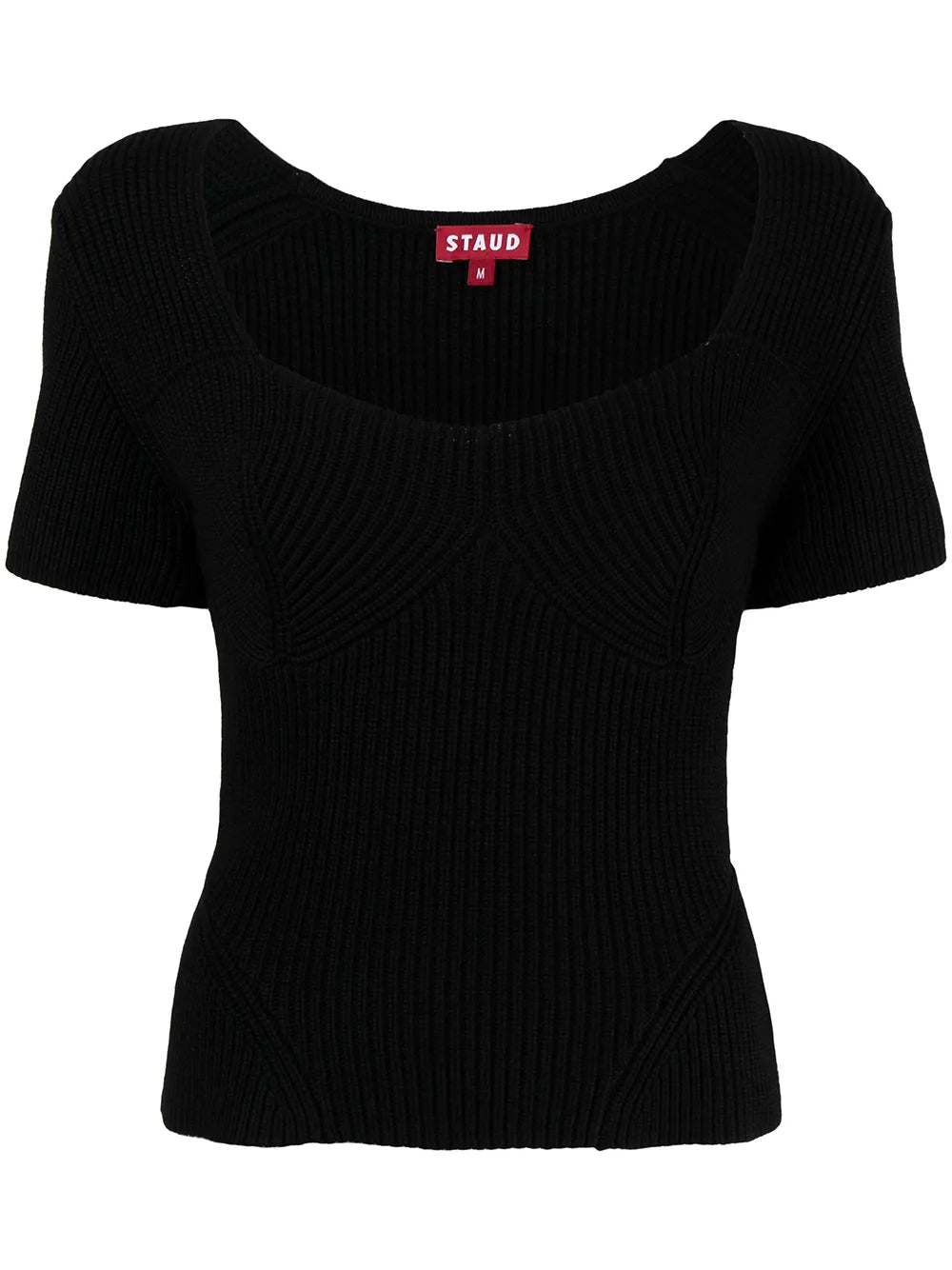 Sweetheart-Neck Ribbed Top