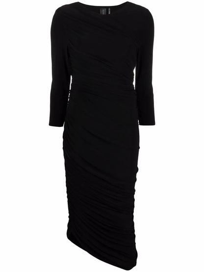 Draped Fitted Dress