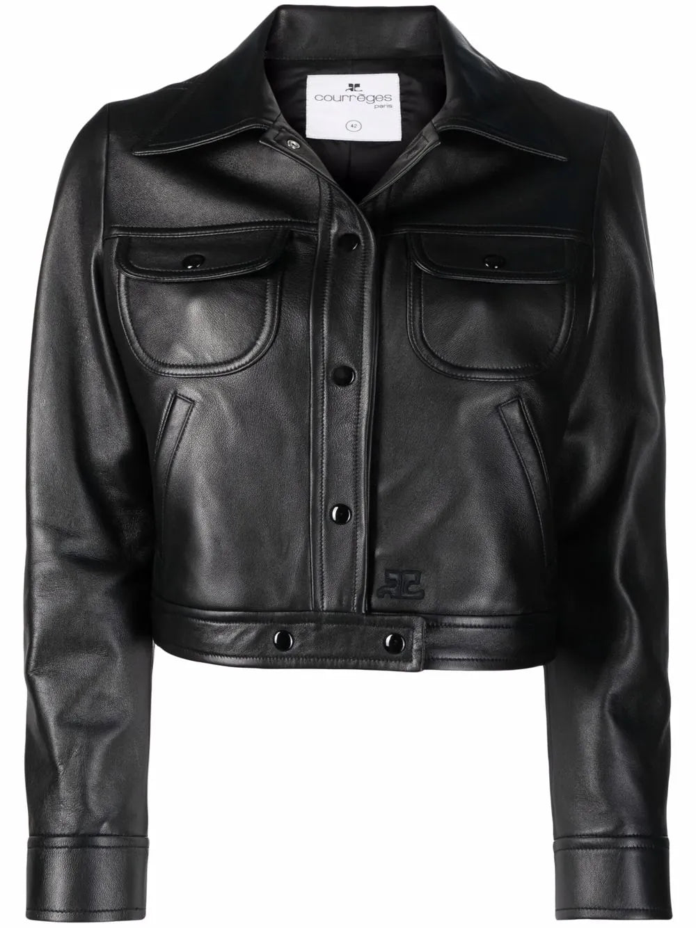 Cropped Lambskin Jacket