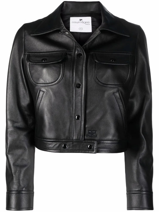 Cropped Lambskin Jacket
