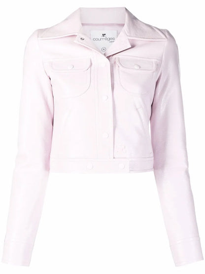 Cropped Notched Collar Jacket