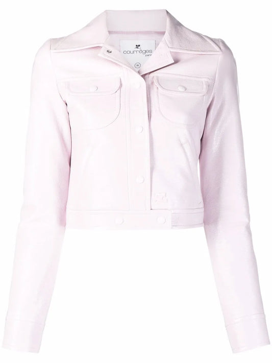 Cropped Notched Collar Jacket