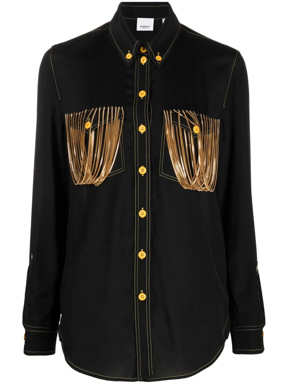 Chain Pocket Detail Shirt