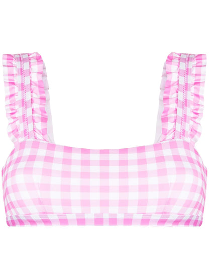 Gingham Bikini Top