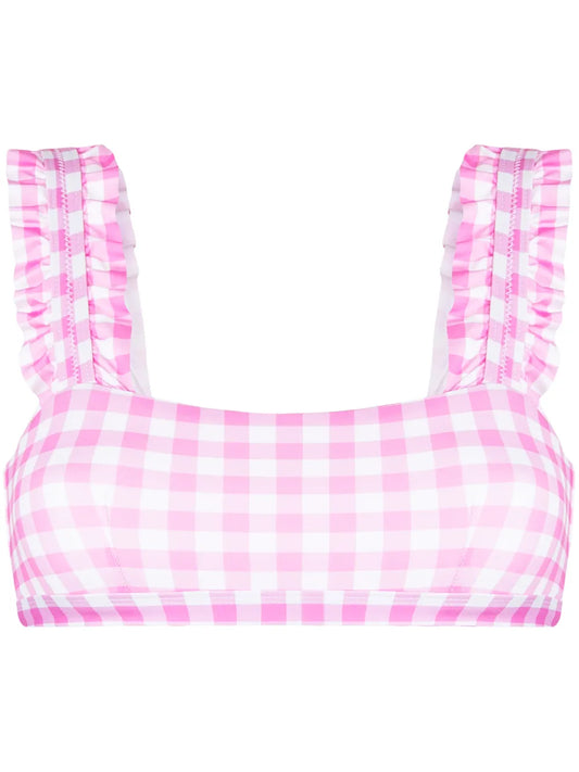 Gingham Bikini Top