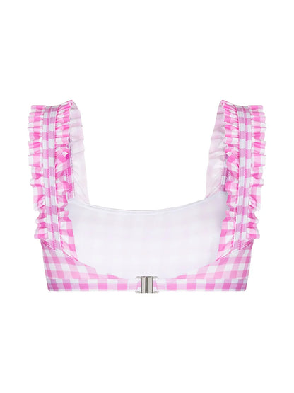 Gingham Bikini Top