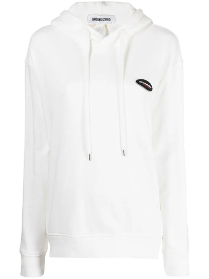 Logo-Patch Cotton Hoodie