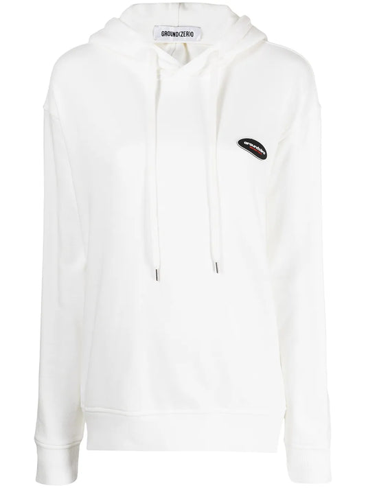 Logo-Patch Cotton Hoodie