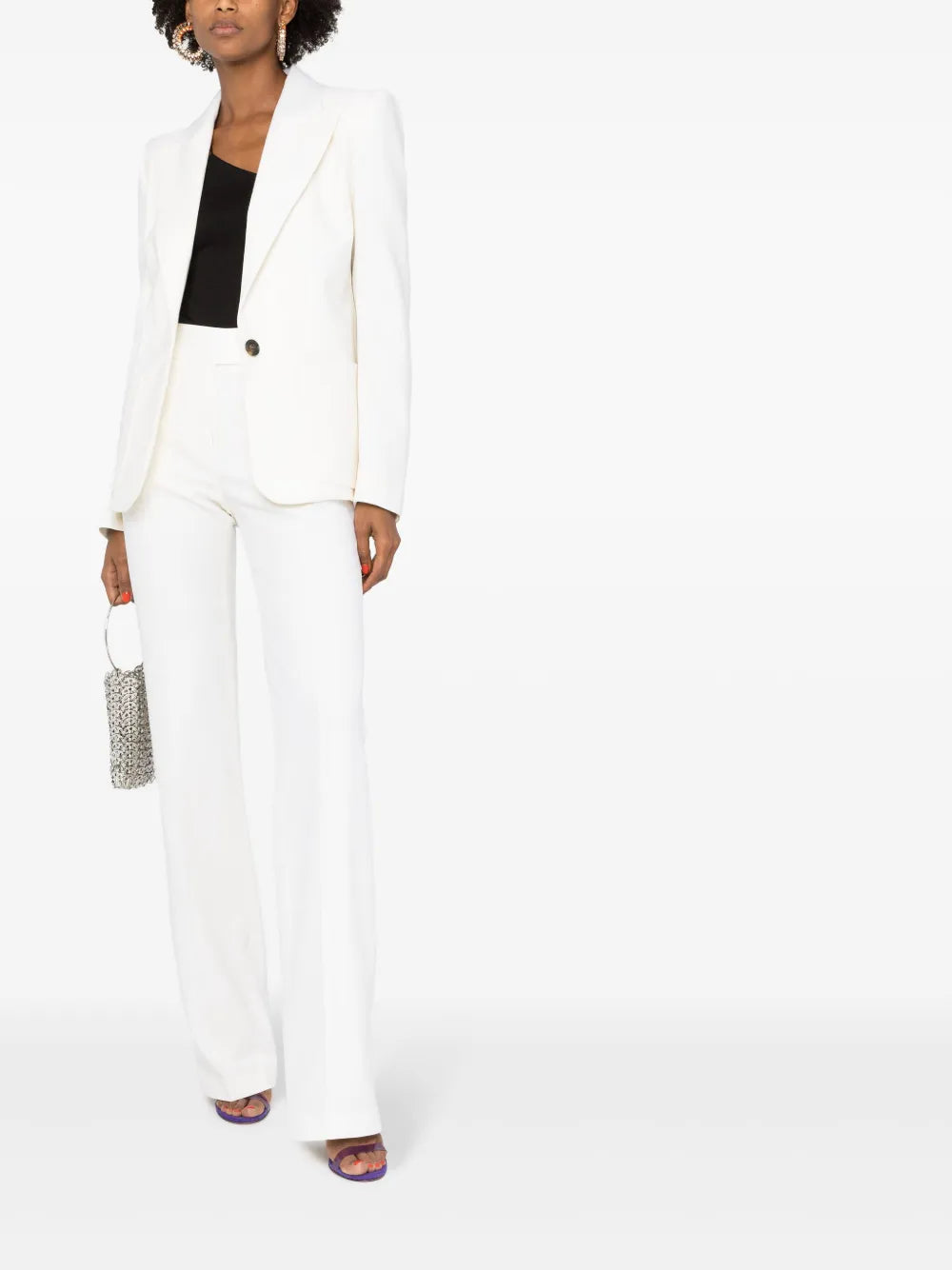 Mid-Rise Tailored Trousers