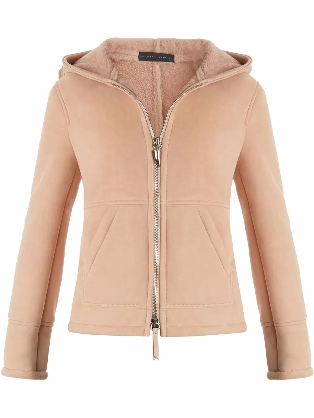 Deanna Sheepskin Hooded Jacket