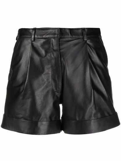 Jett High-Waisted Leather Shorts