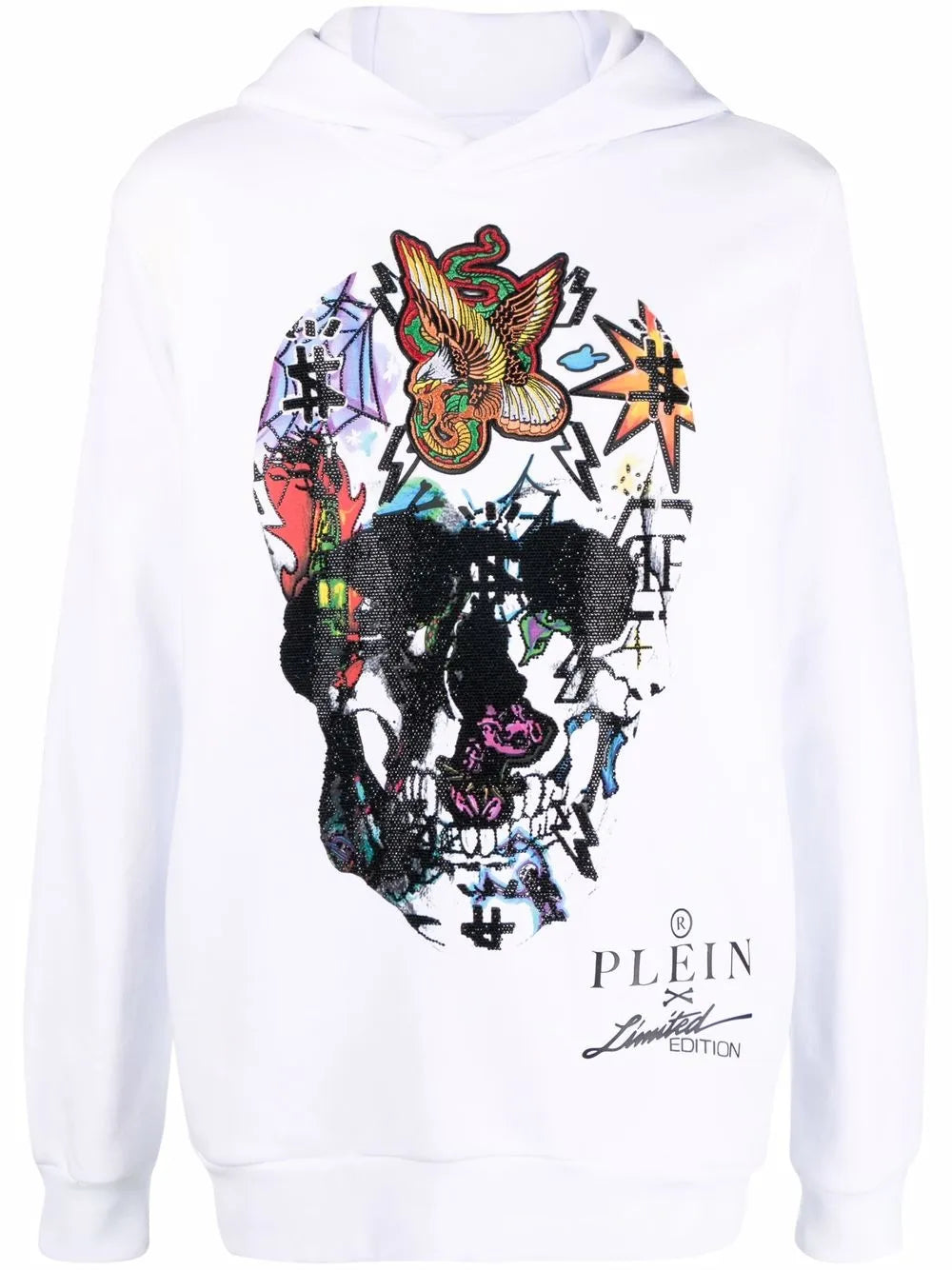 Graphic-Print Long-Sleeve Hoodie