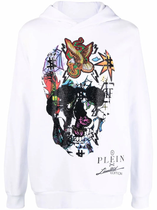 Graphic-Print Long-Sleeve Hoodie