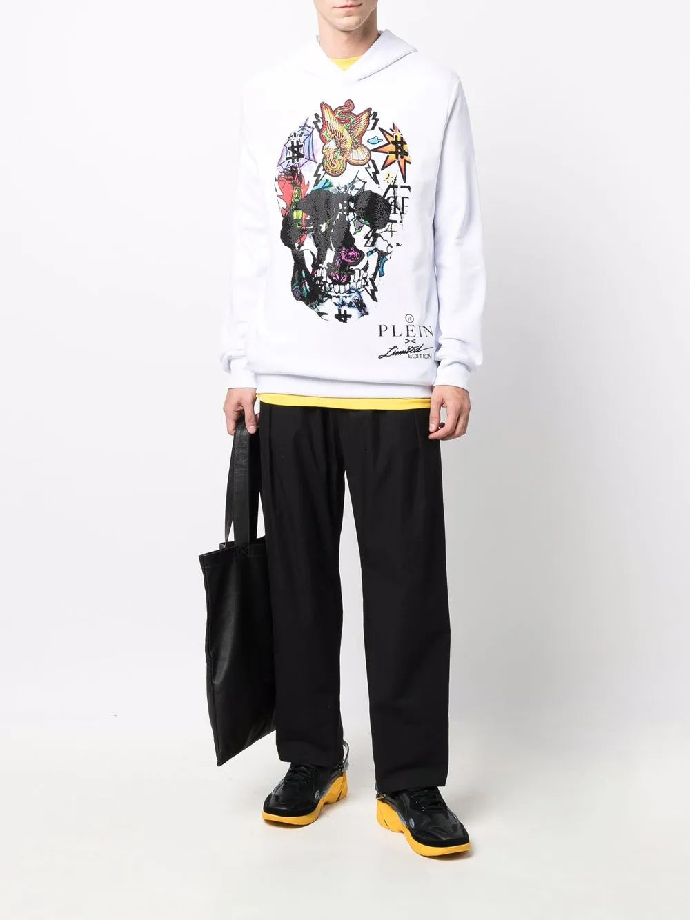 Graphic-Print Long-Sleeve Hoodie