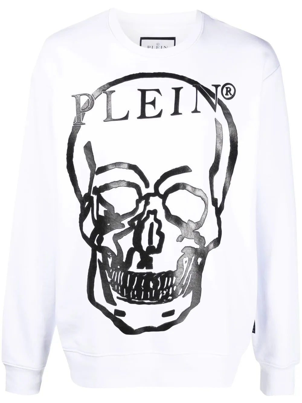 Skull-Print Long-Sleeve Sweatshirt
