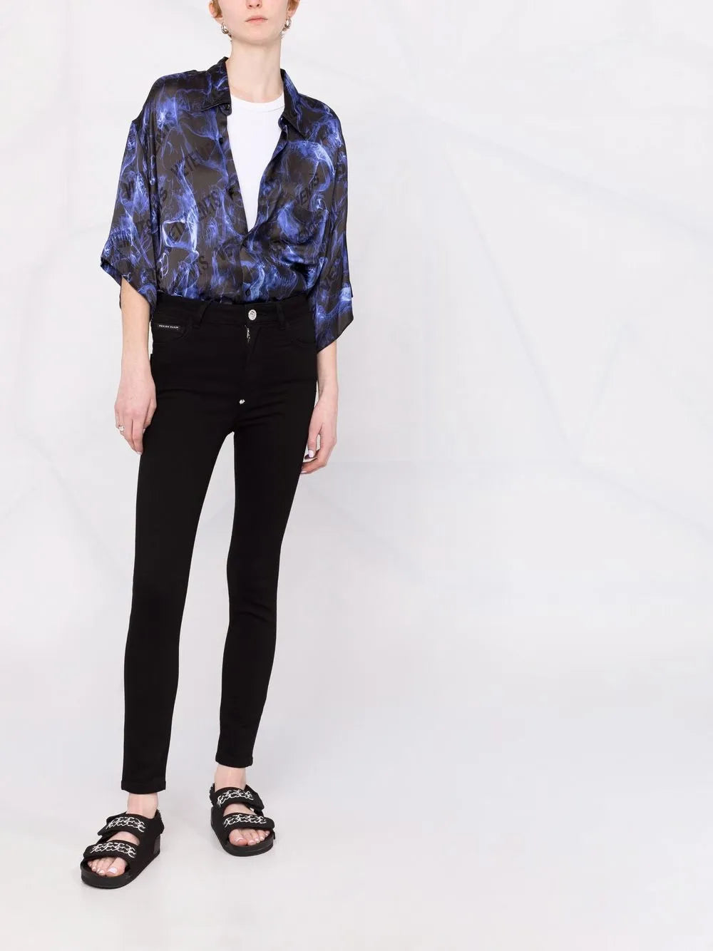 Logo-Appliqué Skinny Jeans
