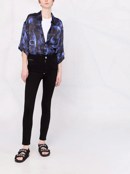 Logo-Appliqué Skinny Jeans