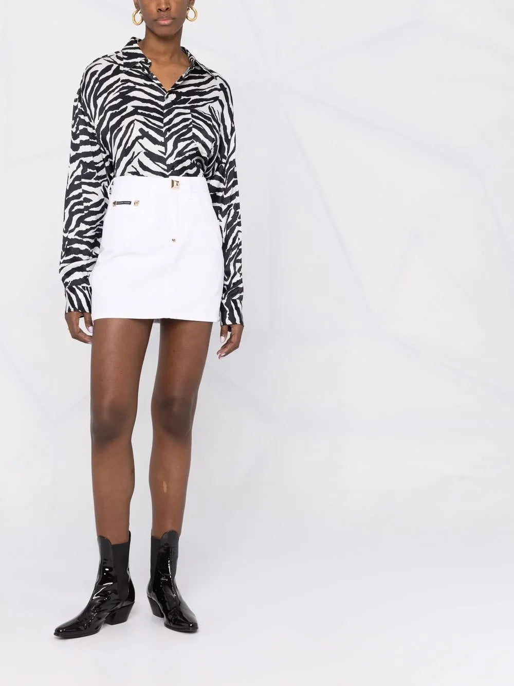 Denim Mini Skirt