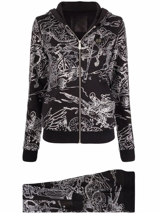 Stones Skeleton Tattoo Tracksuit