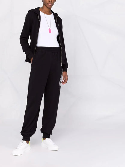 Sequin Embellished Skull Tracksuit Set