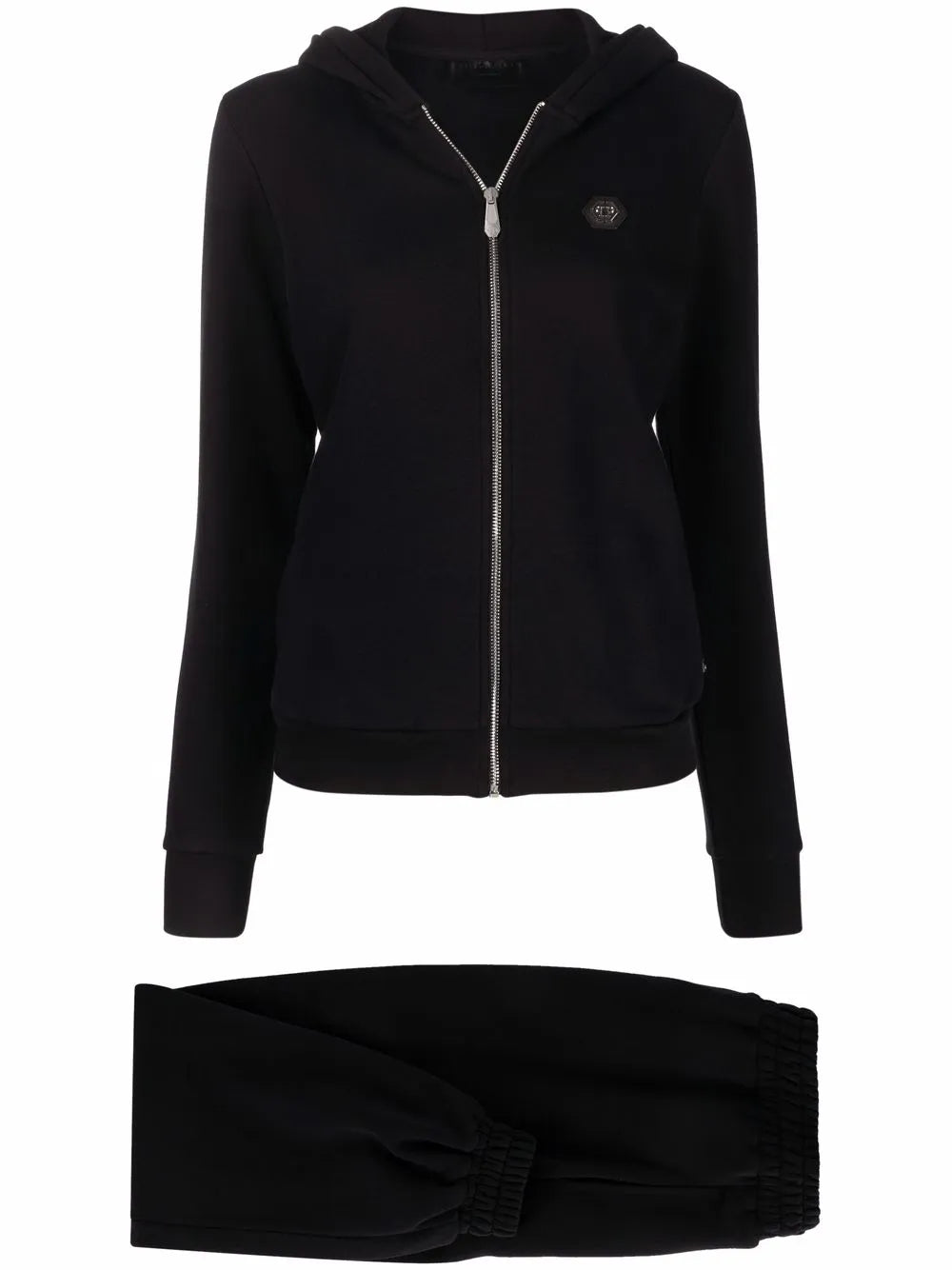Sequin Embellished Skull Tracksuit Set