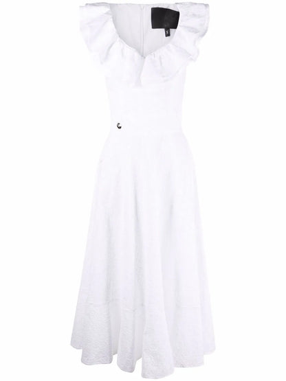 Lace-Design Midi Dress