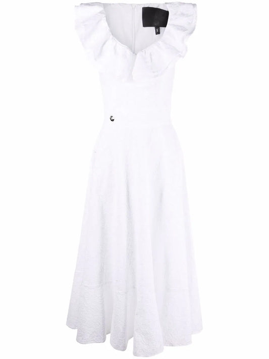 Lace-Design Midi Dress