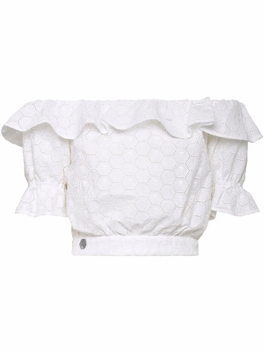 Off-Shoulder Lace Blouse