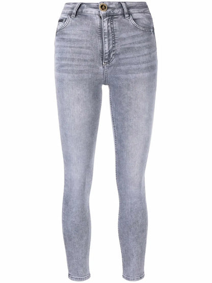 Skinny Cropped Faded Jeans