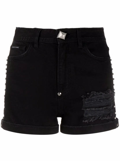 Stones Denim Hot Pants
