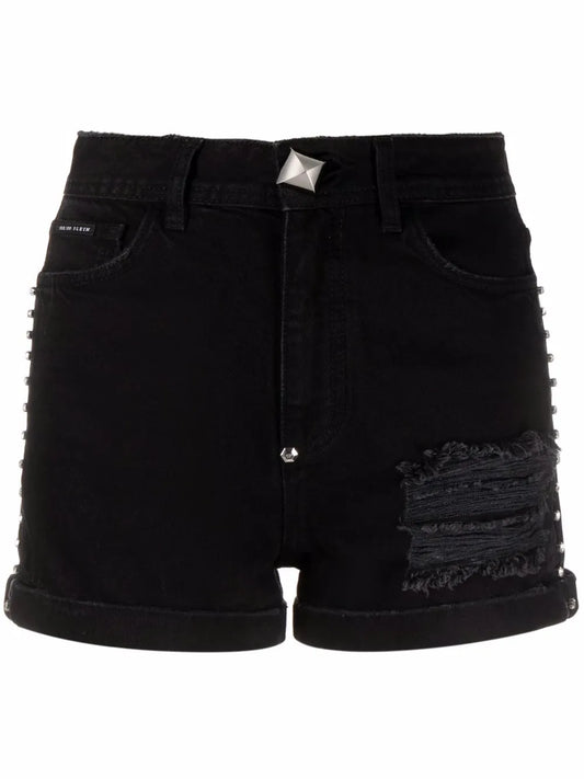 Stones Denim Hot Pants