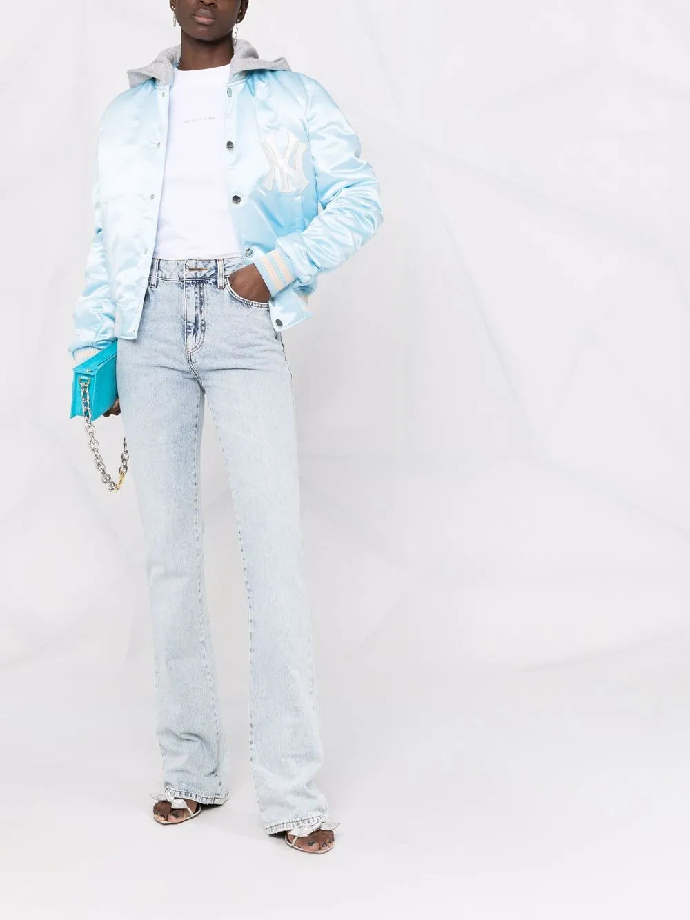 High-Waisted Flared Jeans