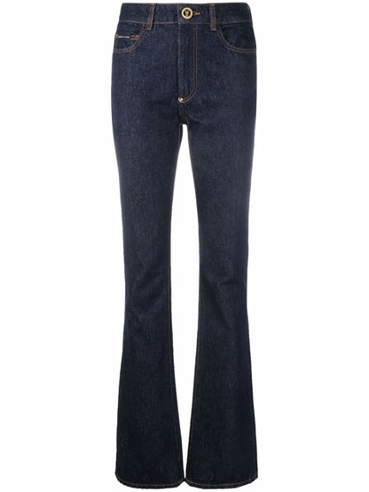 High-Waisted Flared Jeans