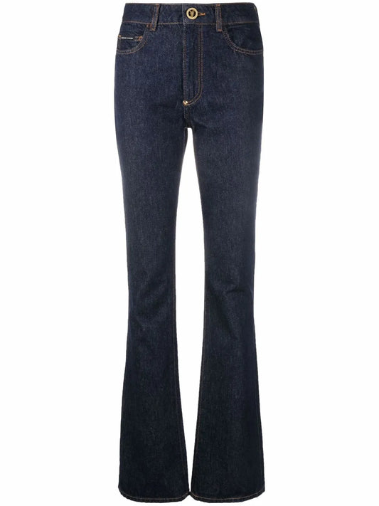 High-Waisted Flared Jeans