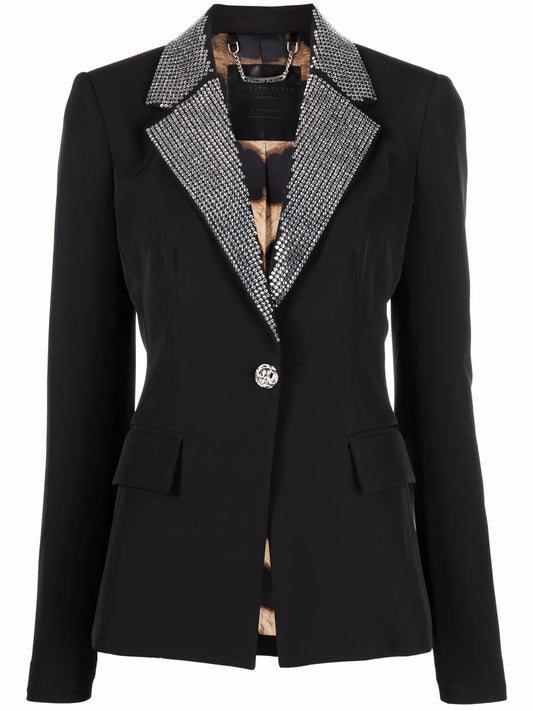 Cady Crystal-Embellished Blazer
