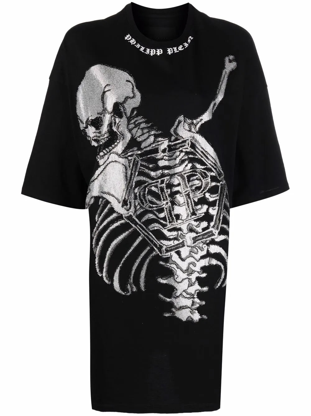 Skeleton Print T-Shirt Dress