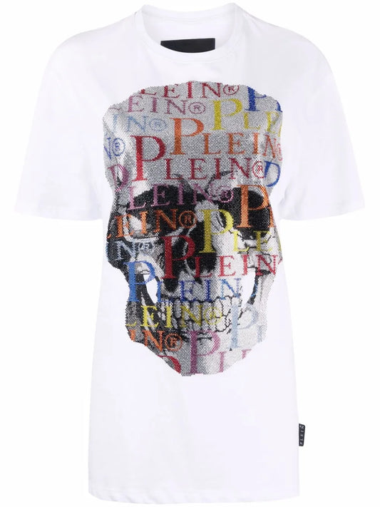 Skull-Print Short-Sleeve T-Shirt