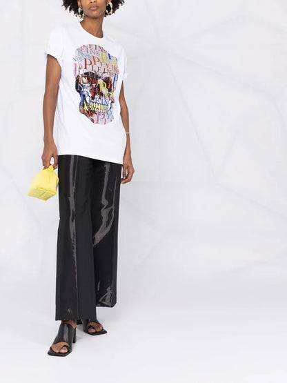Skull-Print Short-Sleeve T-Shirt