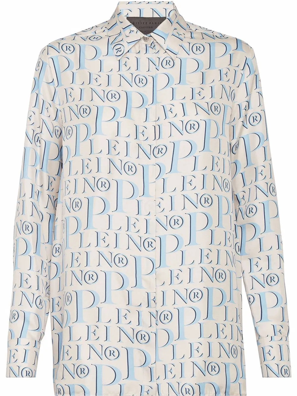 All-Over Logo-Print Tailored Shirt