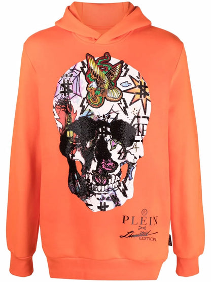 Graphic-Print Long-Sleeve Hoodie