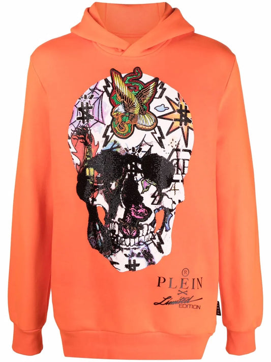 Graphic-Print Long-Sleeve Hoodie