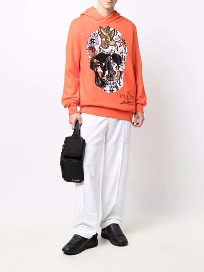 Graphic-Print Long-Sleeve Hoodie