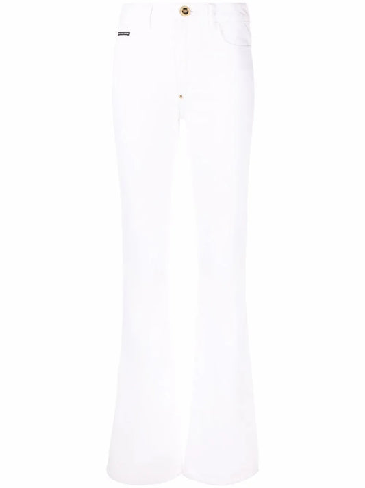 High-Waisted Flared Jeans