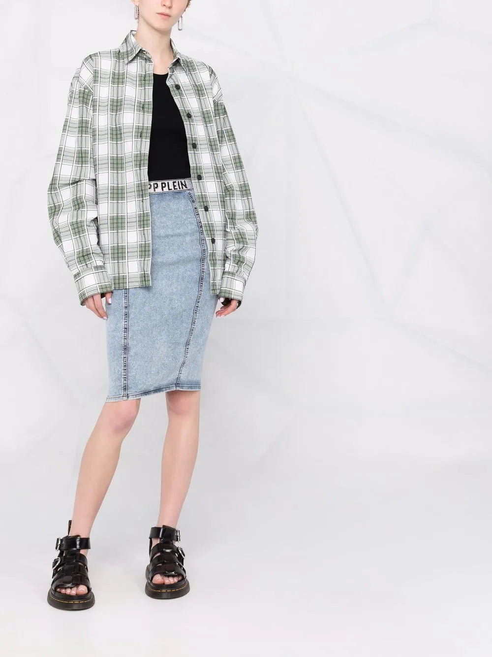 Stones Denim Skirt
