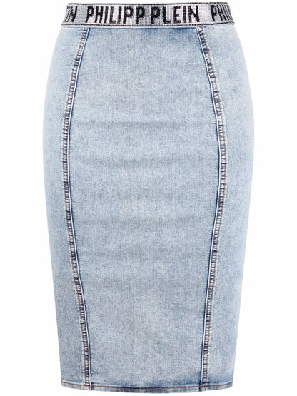 Stones Denim Skirt