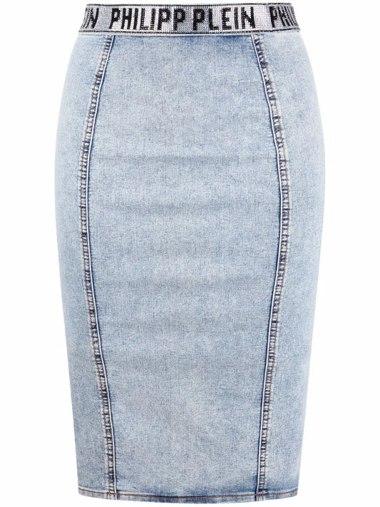 Stones Denim Skirt