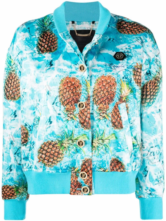 Pineapple Skies Bomber Jacket