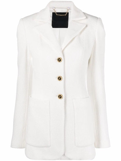 Single-Breasted Cotton Blazer